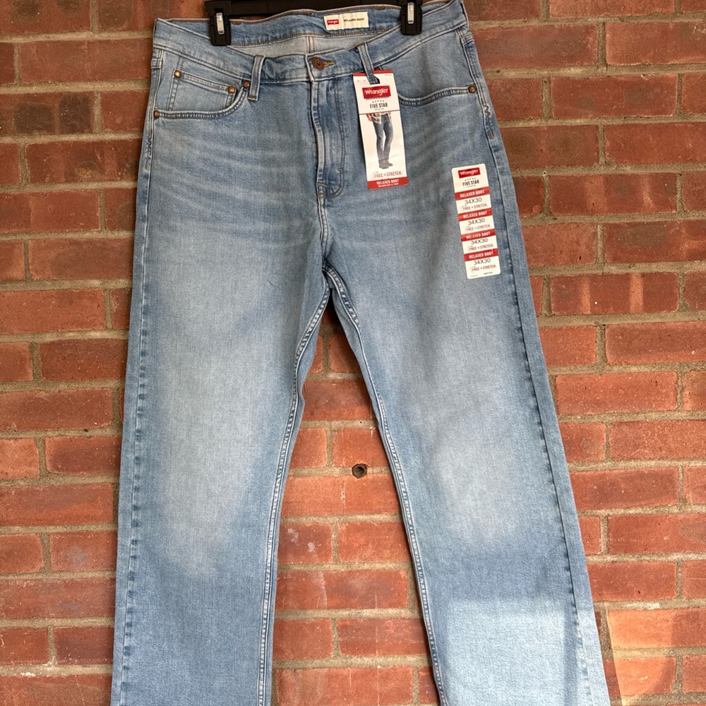J1 Wrangler Light Blue Men's Straight Jeans